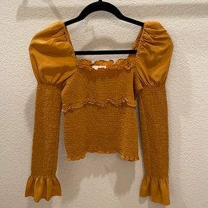Cinq a’ Sept mustard top XXS